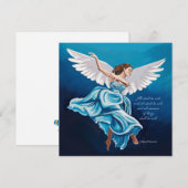 Angel All Shall Be Well Christmas Card Kaart (Voorkant / Achterkant)