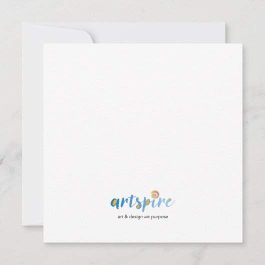 Angel All Shall Be Well Christmas Card Kaart (Achterkant)