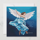 Angel All Shall Be Well Christmas Card Kaart (Voorkant)