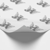 Angel Alphabet A Initiaal Latter Wings Halo Cadeaupapier (Hoek)