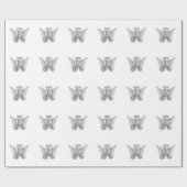 Angel Alphabet K Initiaal Letter Wings Halo Cadeaupapier (Vlak)