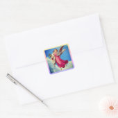 Angel And Child Inspirational Vierkante Sticker (Envelop)