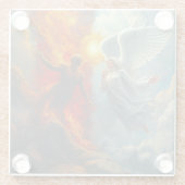 ANGEL AND DEVIL GLAZEN ONDERZETTER (Achterkant)