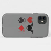 Angel and Devil Kaart Suits Donkergrijs Case-Mate iPhone Case (Achterkant (horizontaal))