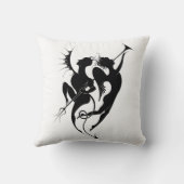 Angel and Devil Silhouette Sierkussen (Achterkant)