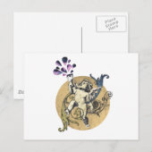 angel and wine briefkaart (Voorkant / Achterkant)