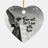 Angel, angst niet, Gods beschermings Inspirerend Keramisch Ornament (Achterkant)