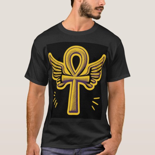 angel-ankh t-shirt (Voorkant)