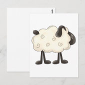 Angel Antics ・ Sheep Briefkaart (Voorkant / Achterkant)