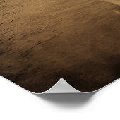 Angel  Antiek Brown Sepia Texture Poster (Hoek)