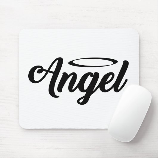 Angel Art Cool Text Graphic Angel Word Text Art Muismat (Met muis)