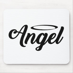 Angel Art Cool Text Graphic Angel Word Text Art Muismat