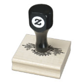 Angel Art met Deo Gratias Banner Rubberstempel (Stempel)