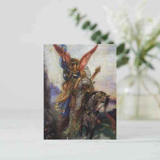 Angel Art van de Arabische dichter Gustave Moreau Briefkaart (Staand voorkant)