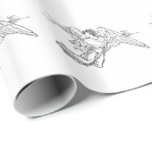 Angel  Art Wrapping Paper Cadeaupapier (Rol Hoek)
