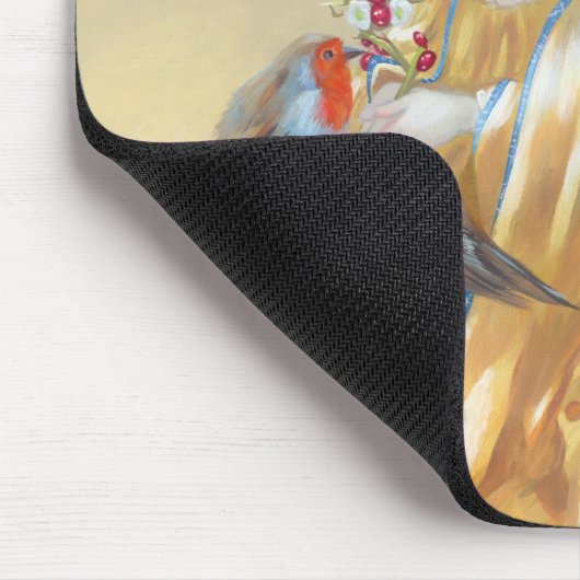 "Angel at Glastonbury Abbey" Mousepad Muismat (Hoek)