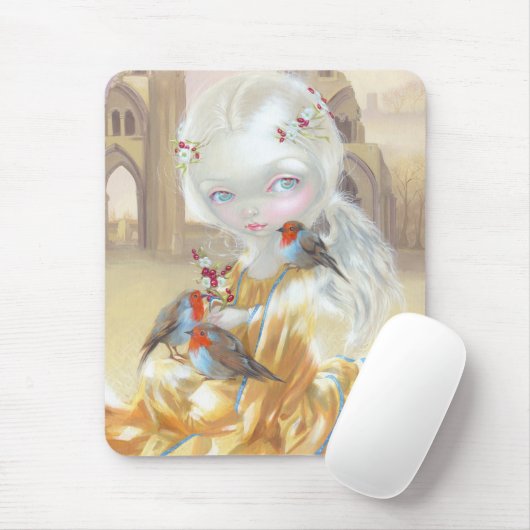 "Angel at Glastonbury Abbey" Mousepad Muismat (Met muis)