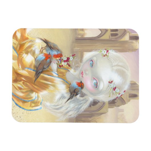 "Angel at Glastonbury Abbey" Premium magneet (Horizontaal)