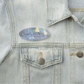 Angel Aura Quartz Business Professional Name Tag (In situ)