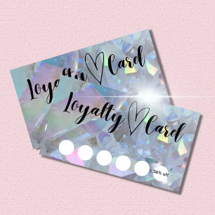 Angel Aura Quartz Crystal Customer Loyalty Card Visitekaartje