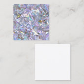 Angel Aura Quartz Crystal Diamond Gemstone Planner Vierkante Visitekaartje (Voorkant / Achterkant)