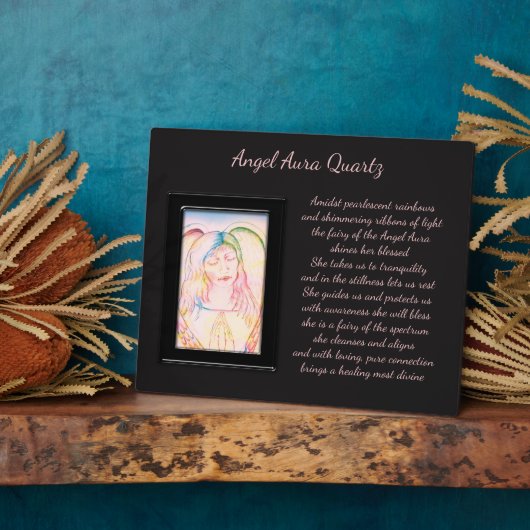 Angel Aura Quartz Fairy Fotoplaat (Zijkant)