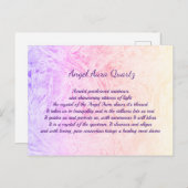 Angel Aura Quartz kristal design Briefkaart (Voorkant / Achterkant)