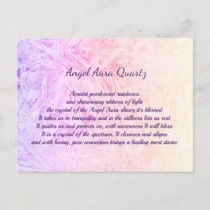 Angel Aura Quartz kristal design Briefkaart