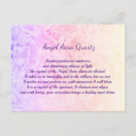 Angel Aura Quartz kristal design Briefkaart