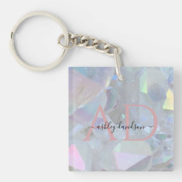 Angel Aura Quartz | Moderne Zakelijke Fotosleutelh Sleutelhanger