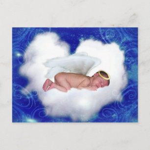 Angel Baby, die op een wolk slapen Briefkaart