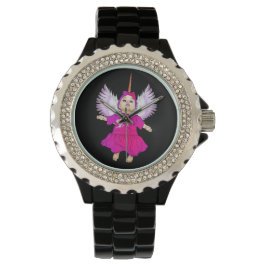 Angel Baby Fairy Eenhoorn vleugels gevleugelde Mag Horloge