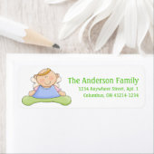 Angel Baby First Halloween Return Address Labels (Insitu)