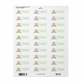 Angel Baby First Halloween Return Address Labels (Full Sheet)