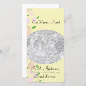 Angel Baby girl Aankondiging (Voorkant / Achterkant)