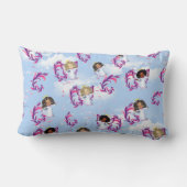 Angel Baby Girls vliegen onder de wolken Kussen (Achterkant)