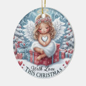 Angel baby kerstversiering, vakantie ornament (Links)