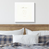 Angel Baby Sympathy Gift Canvas Afdruk (Insitu (Slaapkamer))
