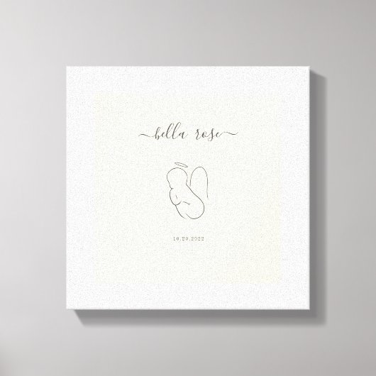 Angel Baby Sympathy Gift Canvas Afdruk (Voorkant)