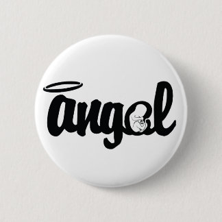 Angel baby - Zwangerschapspeld Ronde Button 5,7 Cm