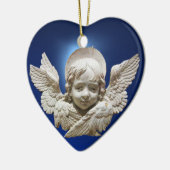 ANGEL/Baby's First Kerstfotosjabloon Keramisch Ornament (Links)