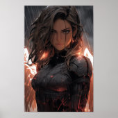 Angel Battle Ready Alita-kunstwerk Poster (Voorkant)