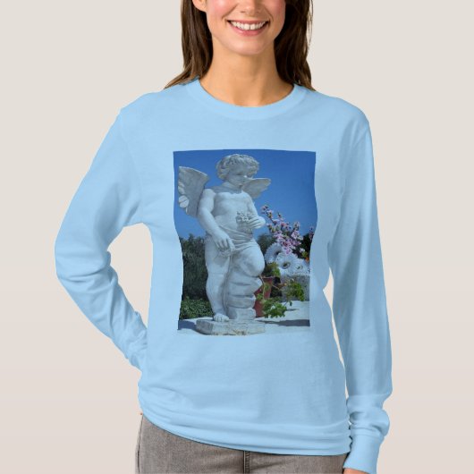 Angel-beeld in Baby Blue T-shirt (Voorkant)