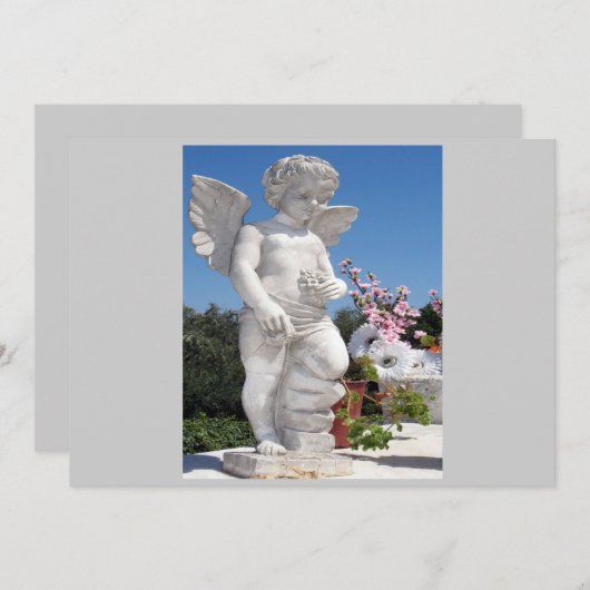 Angel-beeld in grijs I (Voorkant / Achterkant)