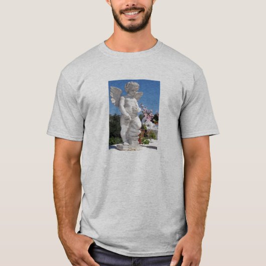 Angel-beeld in grijs t-shirt (Voorkant)