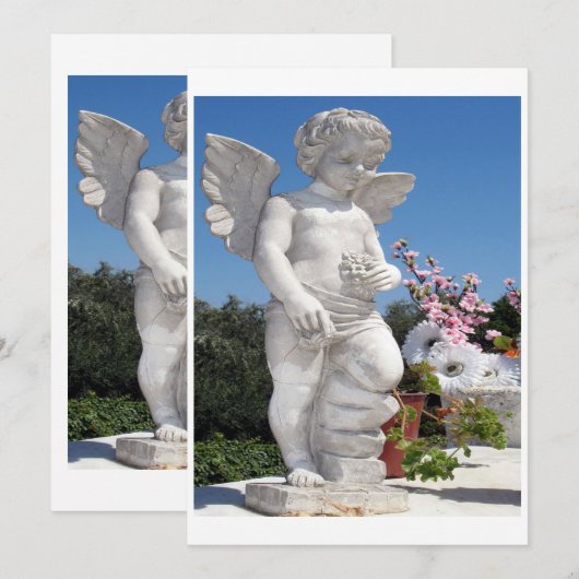 Angel-beeld in het wit (Voorkant / Achterkant)