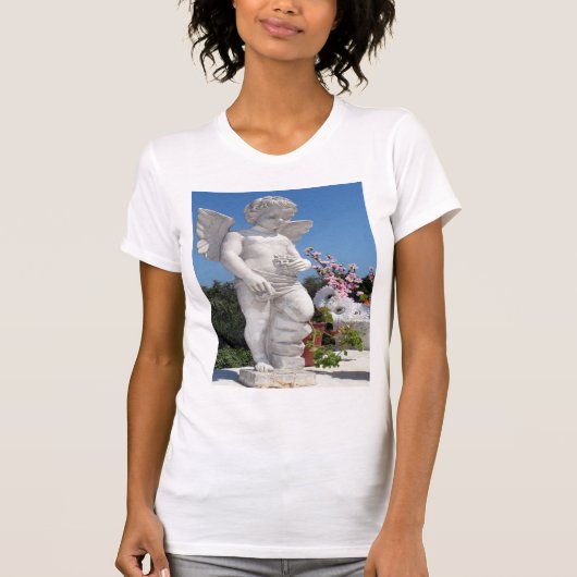 Angel-beeld in het wit t-shirt (Voorkant)