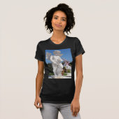Angel-beeld in het zwart t-shirt (Voorkant volledig)