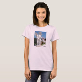 Angel-beeld in roze t-shirt (Voorkant volledig)