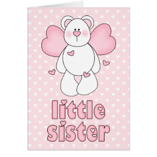 Angel Beer Little Sister Blank Card